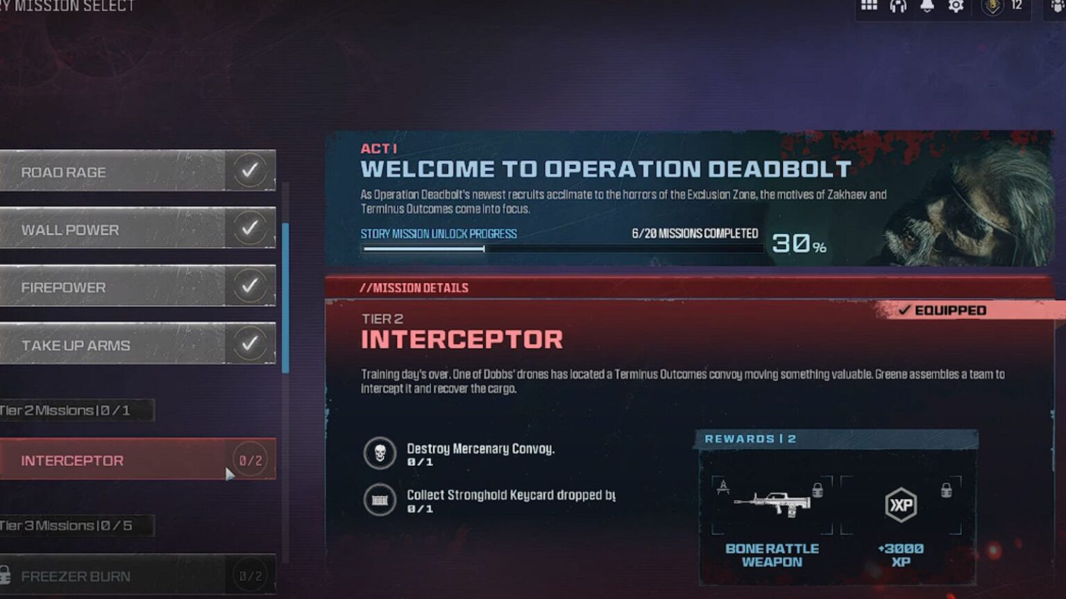 How to Complete Interceptor Act 1, Tier 2 Mission in MW3 Zombies