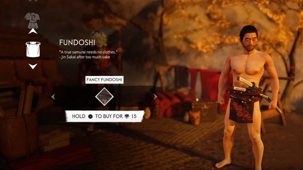 ghost of tsushima fundoshi armor