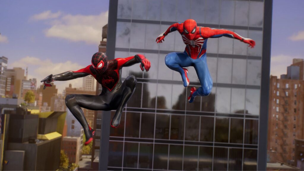 marvels spider man 2 spider-man with miles morales